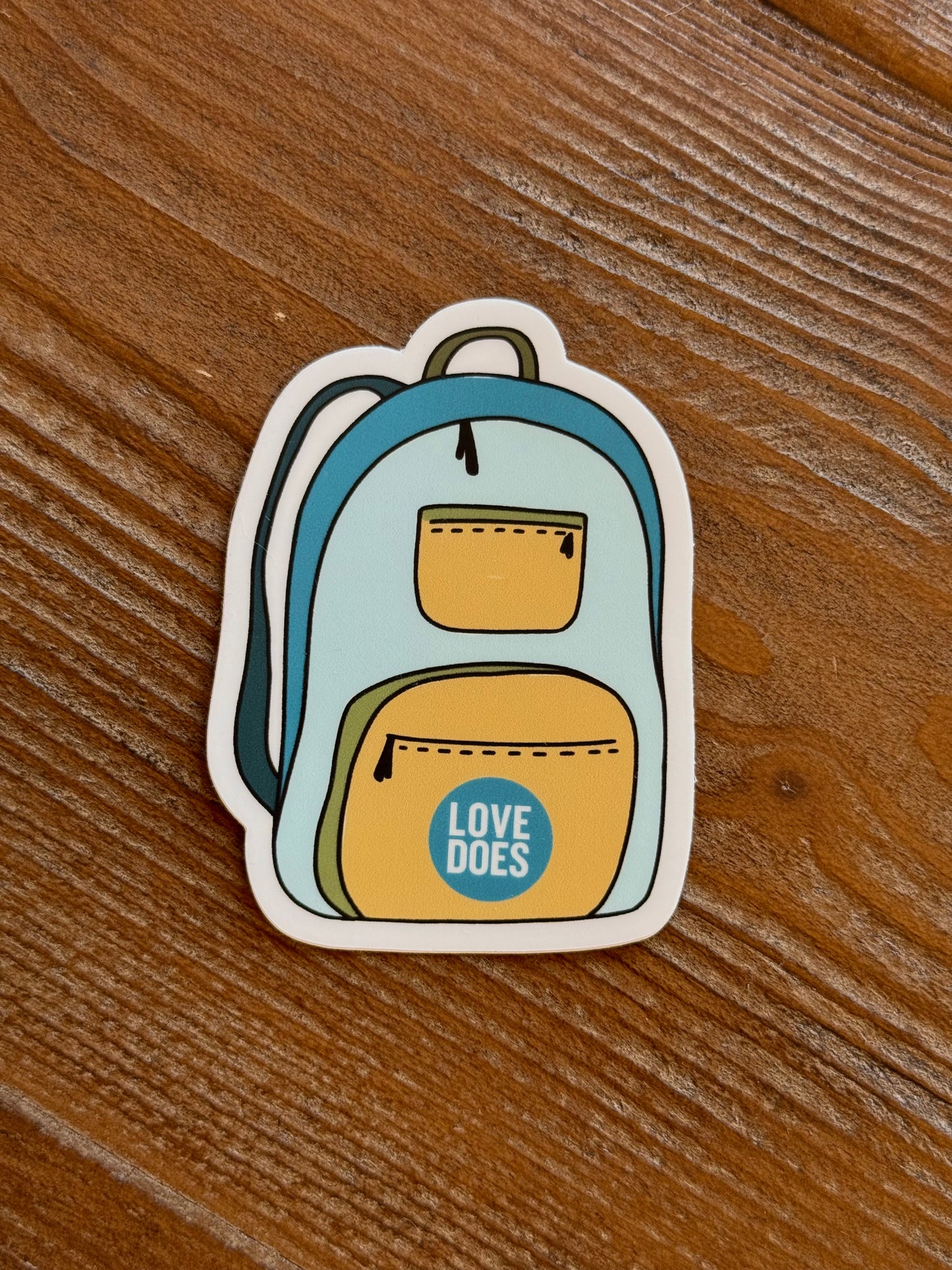 Love Does Backpack Sticker