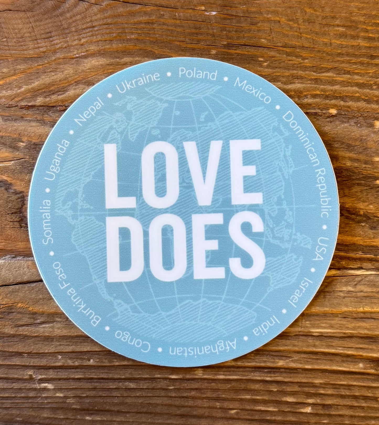 Love Does Globe - Blue