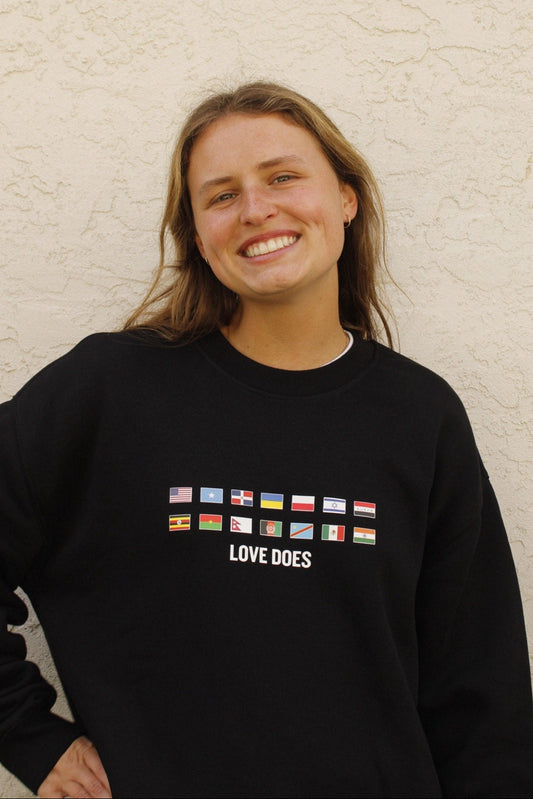 Flag Sweatshirt Black