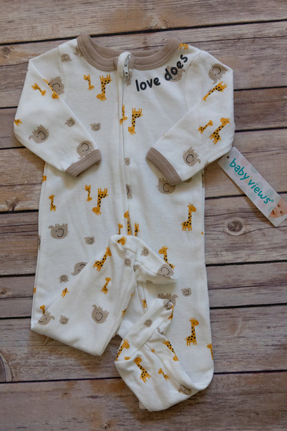 Patterned Footed Pajamas