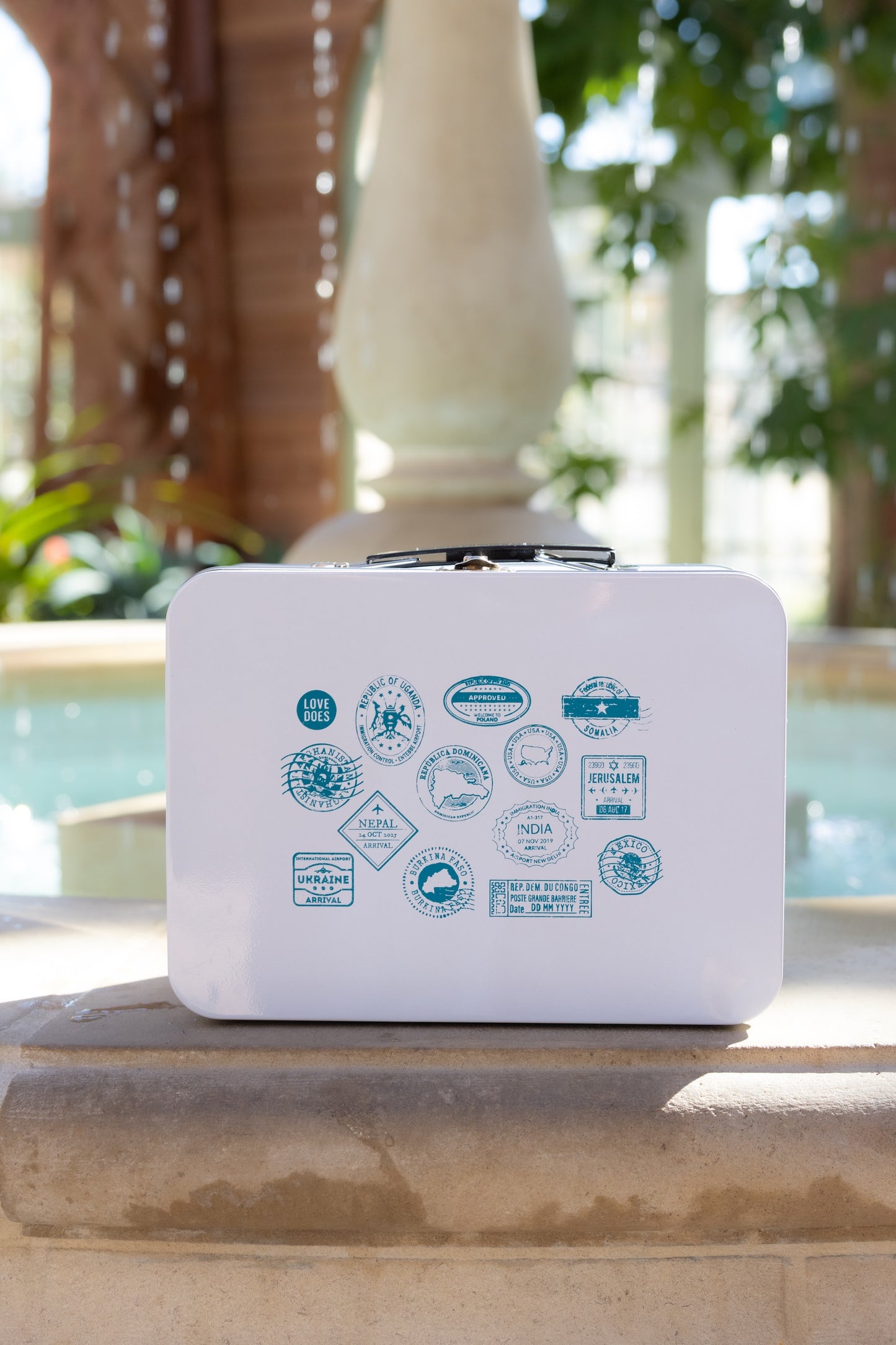 Lunchbox Vintage Passport Stamps