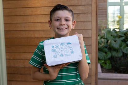 Lunchbox Vintage Passport Stamps