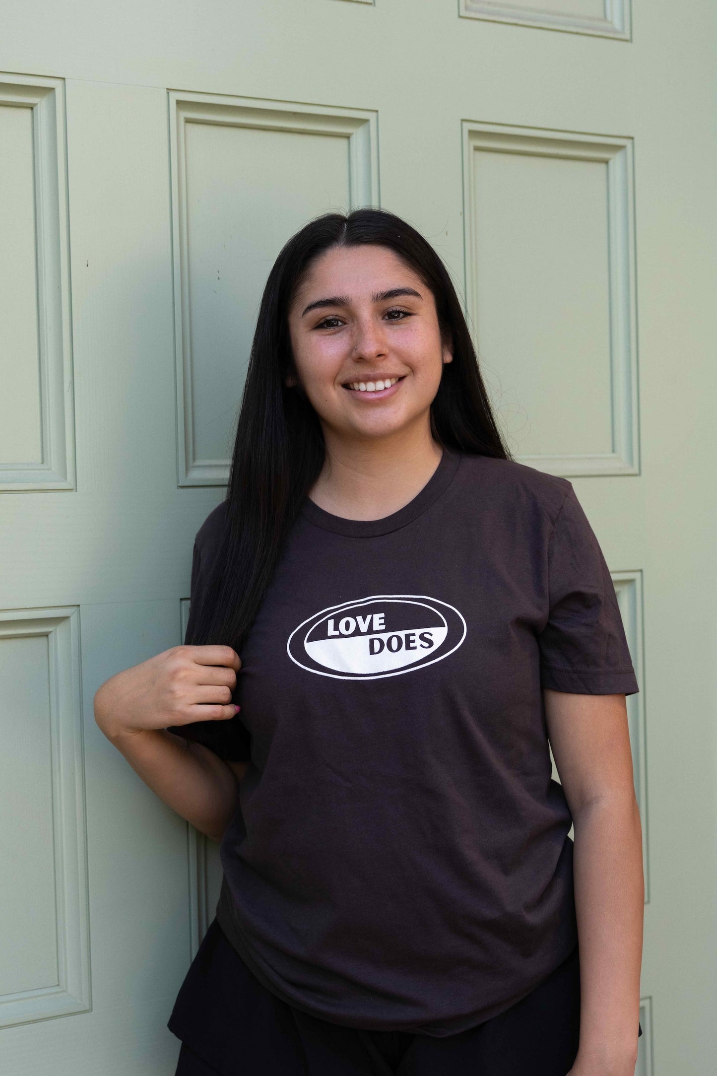 Surfboard T-shirt Brown