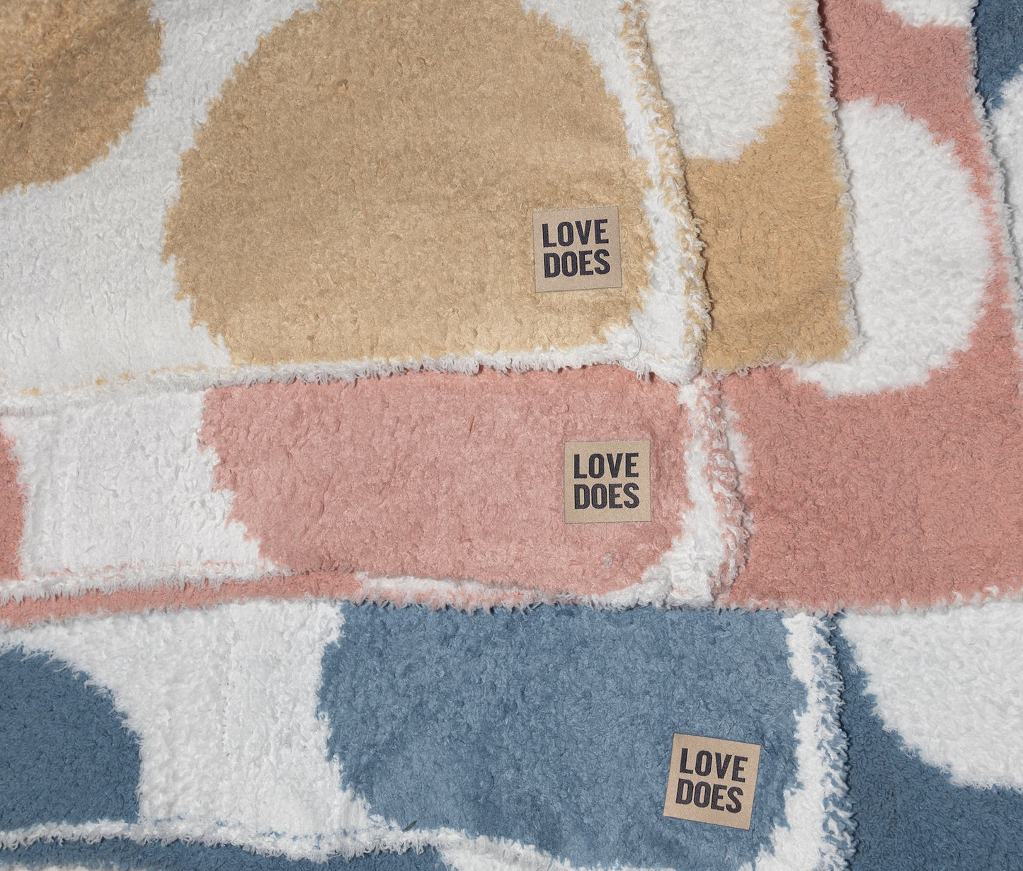 Fuzzy Polka Dot Baby Blanket