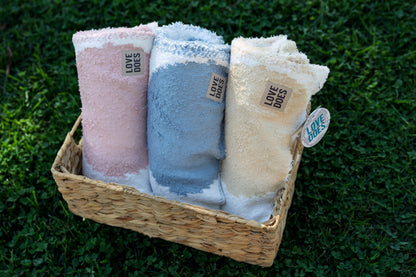 Fuzzy Polka Dot Baby Blanket